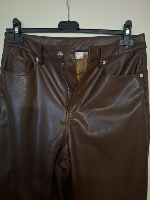 Pantaloni piele H&M, mărimea 38