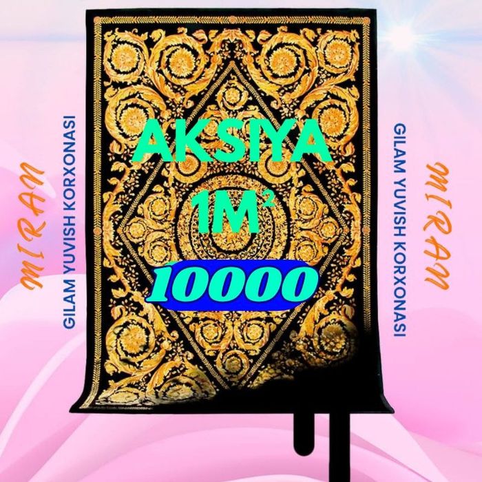 Aksiya gilam yuvish 10000