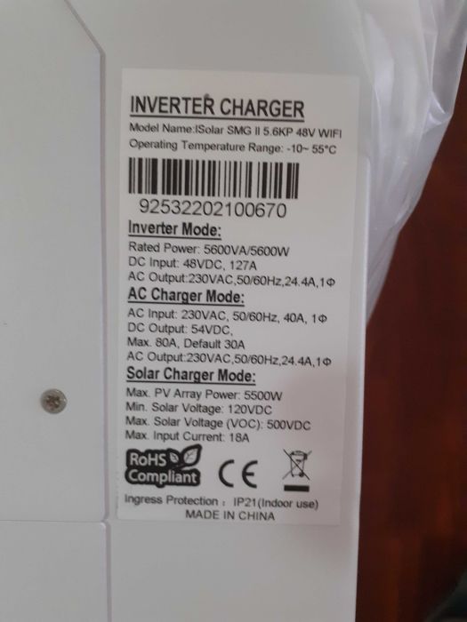 Invertor solar EASUN ISolar SMG II 5.6kW