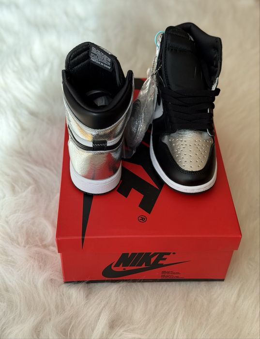 Air Jordan 1 Retro High Silver Toe Full Box Verificare Colet 36-45