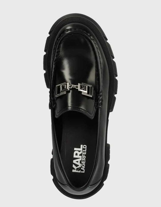 KARL LAGERFELD № 39 – Дамски обувки ест. кожа с масивен ток нови кутия