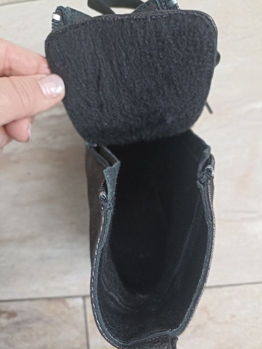 Елегантни зимни обувки от естествена кожа , 37 номер