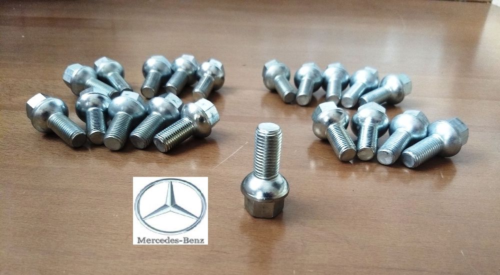 Set 20 Prezoane Mercedes A Class C  E Clas M12 x 1,5 x 24 mm Semisferă