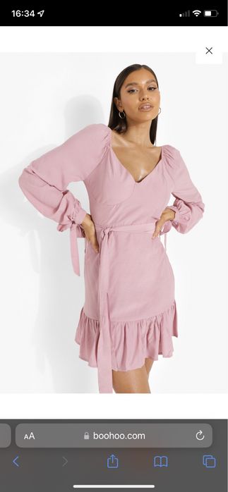 Rochie boohoo xs roz noua