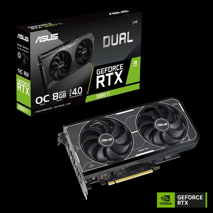 Placa Video Asus RTX 3060 Ti 8GB 256bit Dual-RTX3060TI-O8GD6X Sigilata