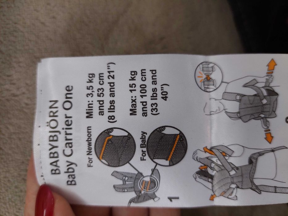 BabyBjorn Baby Carrier One – stare aproape nouă