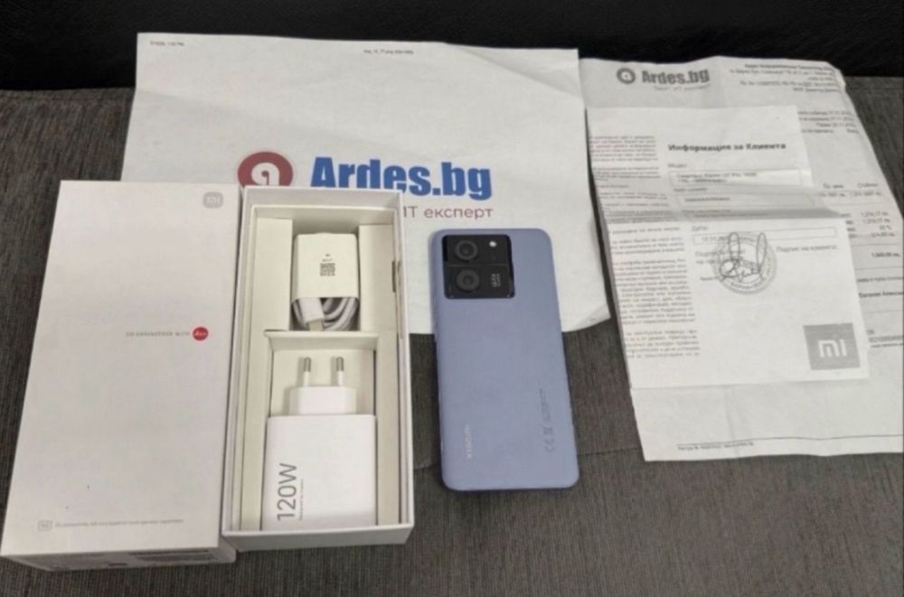 КАТО НОВ 1TB Xiaomi 13T Pro Гаранция от Ardes до 2025 г. Blue / Син