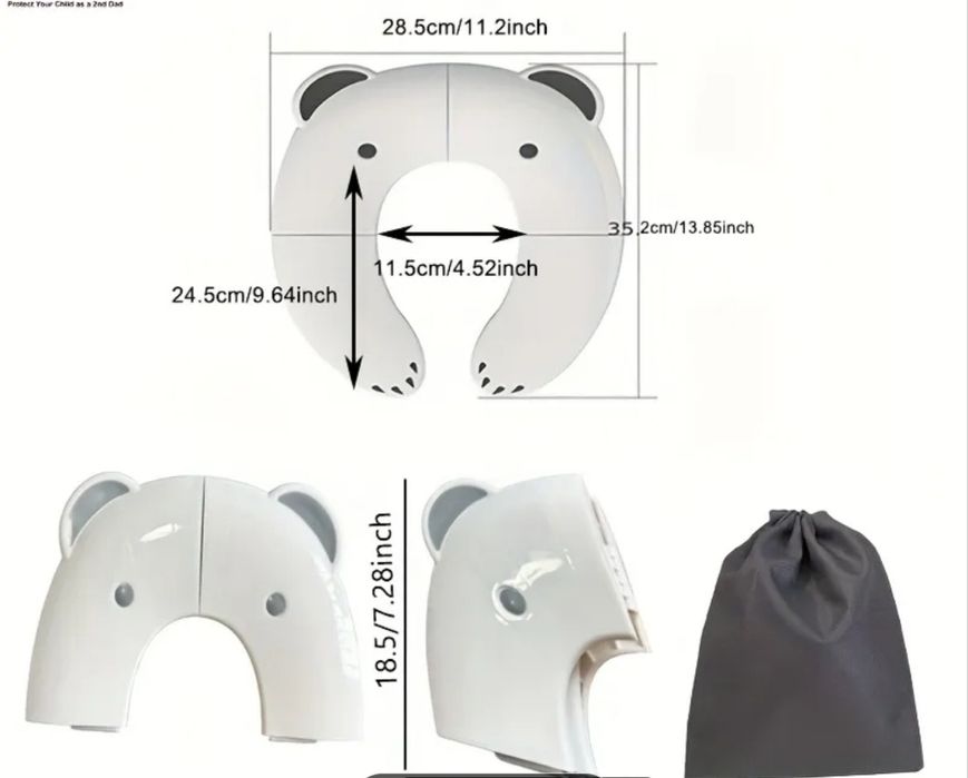 Сгъваема детска тоалетна седалка