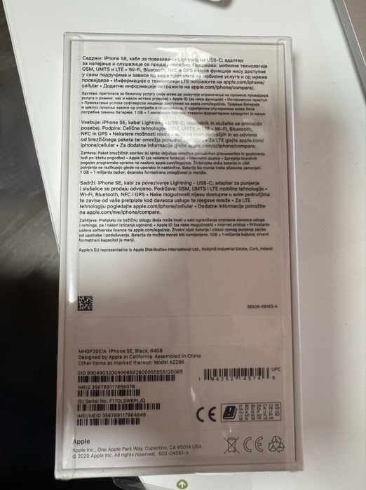 Iphone SE black 64GB