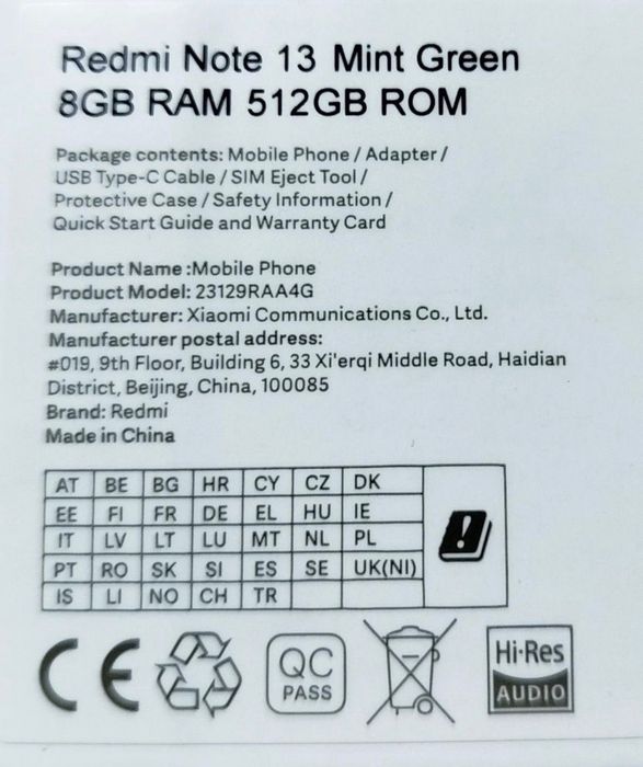 Продаю Redmi note 13