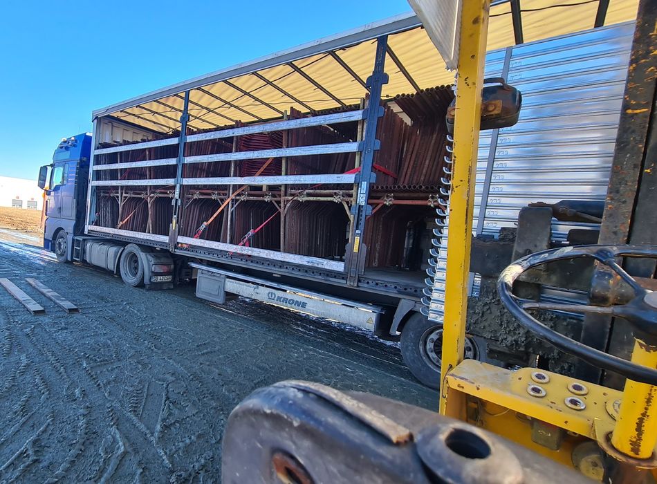 Schele metalice second, cu garduri. Podine noi