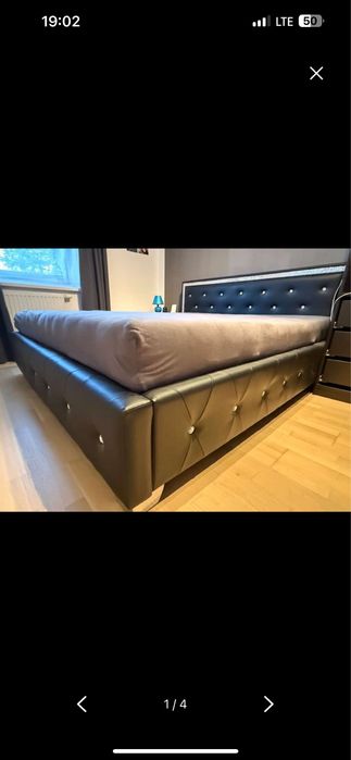 Vand pat cu saltele+2 noptiere