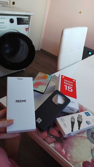 в гаранция redmi note 15 black 6GB ram 128GB + подарък заден кейс