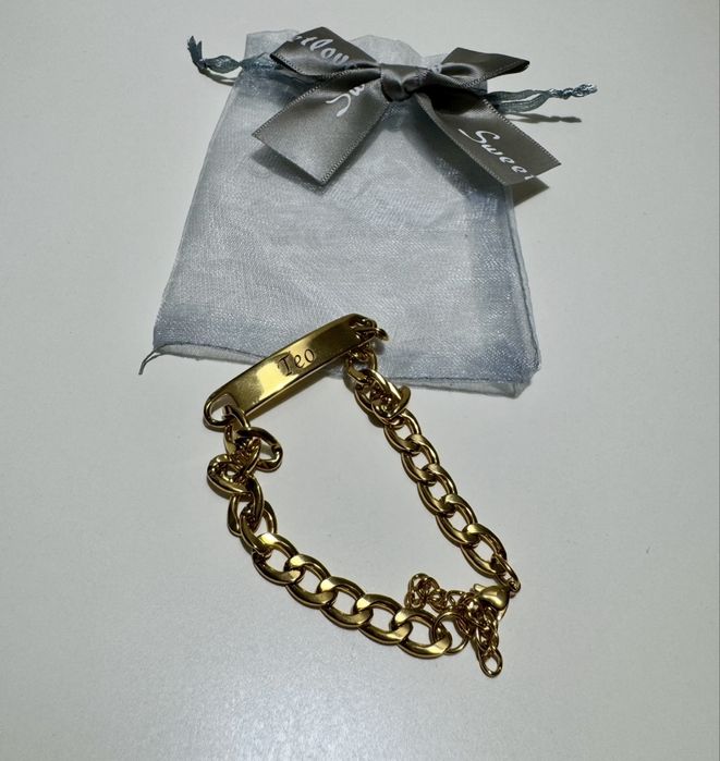 Bratara “Teo” placata cu Aur 24 k