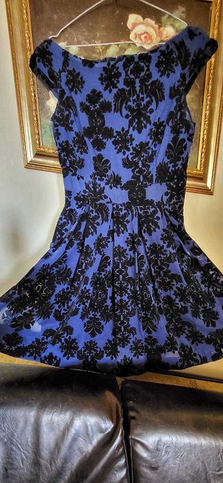 Rochie de seara ocazie Orsay voal cu catifea