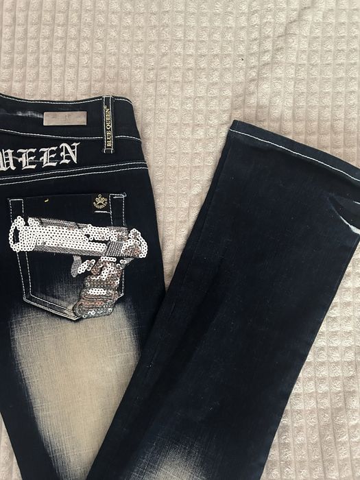 Blue Queen low waist дънки