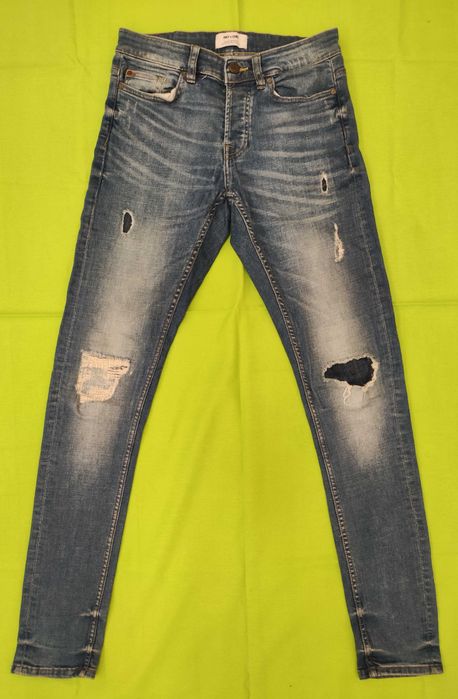 Дънки S -размер, дънки Zara 164, графитено сиви дънки 164см