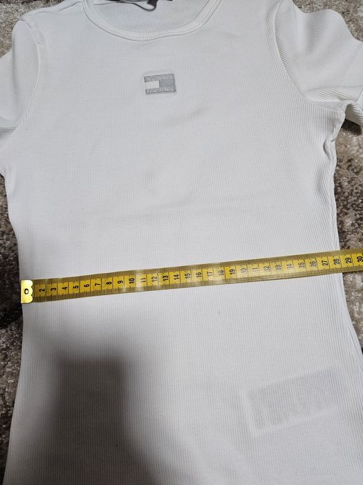 Tricou Tommy Jeans alb marimea XS