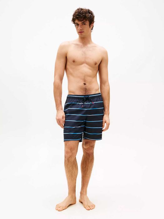 Шорты для купания Tommy Hilfiger Stripe 7" Swim Trunk! Новые с бирками