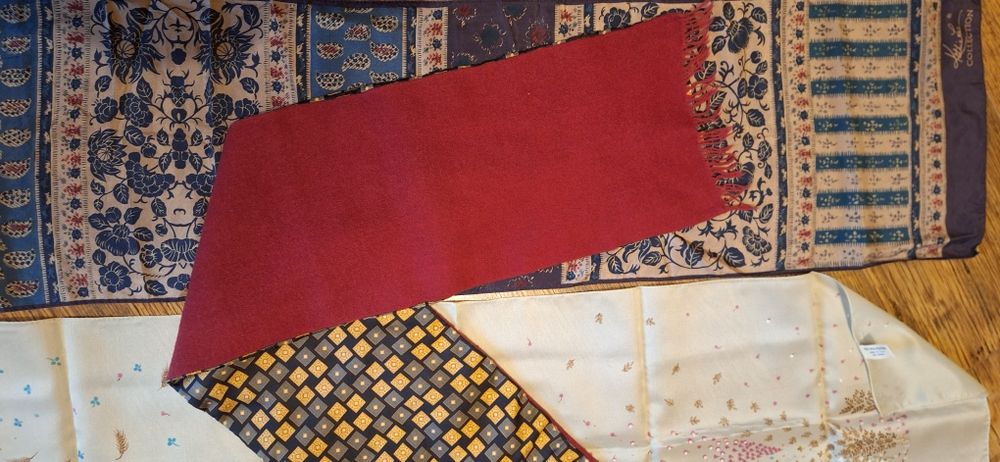 Set 3 esarfe de lux! Matase si lana! Italy!