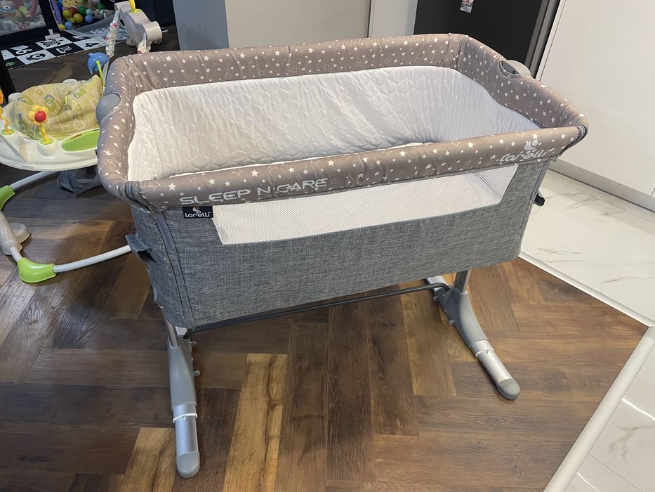 Бебешко легло-люлка Lorelli Sleep'N'Care, сиво слонче