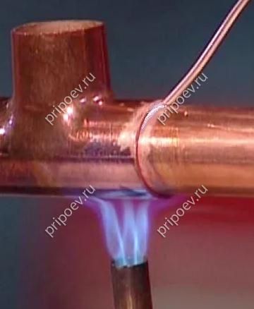 Пайка медных труб