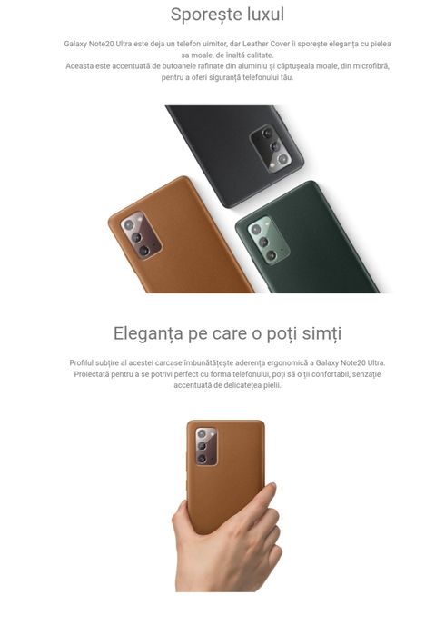 Husa piele originala Samsung Leather Cover Galaxy Note 20 N980 5G N981