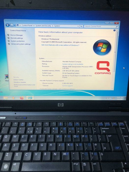 Laptop HP COMPAQ 6715S perfect functional