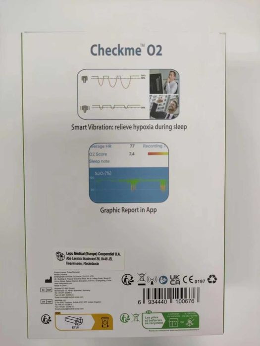 ViATOM Пулсов  оксиметър за китка с Bluetooth  аларма и  монитор
