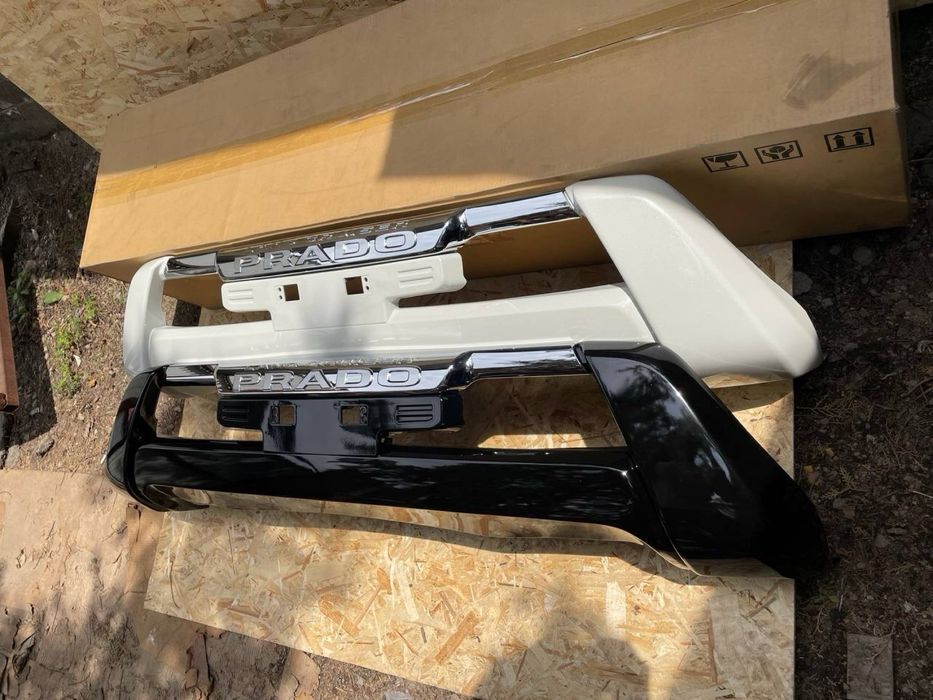 Губа переднего бампера на Прадо 13-17