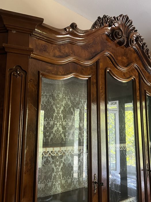 антикварен шкаф-витрина Louis XV / Рококо – Белгия, около 1900 г.
