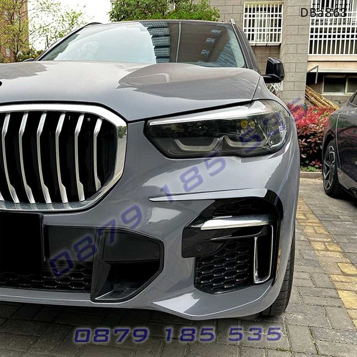 Тунинг сплитер добавки предна броня BMW X5 G05 X6 G06 M бмв х5 х6 г