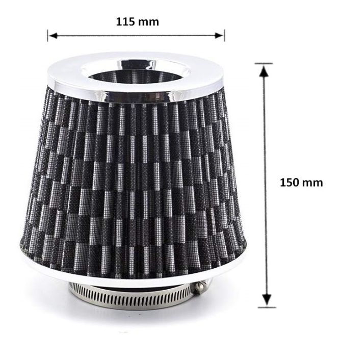 150mm Универсален Спортен Въздушен Филтър За Автомобил Конус