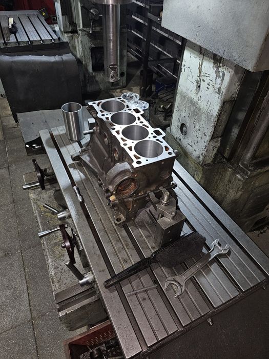 Расточка блока цилиндров.фрезеровка головки блока.