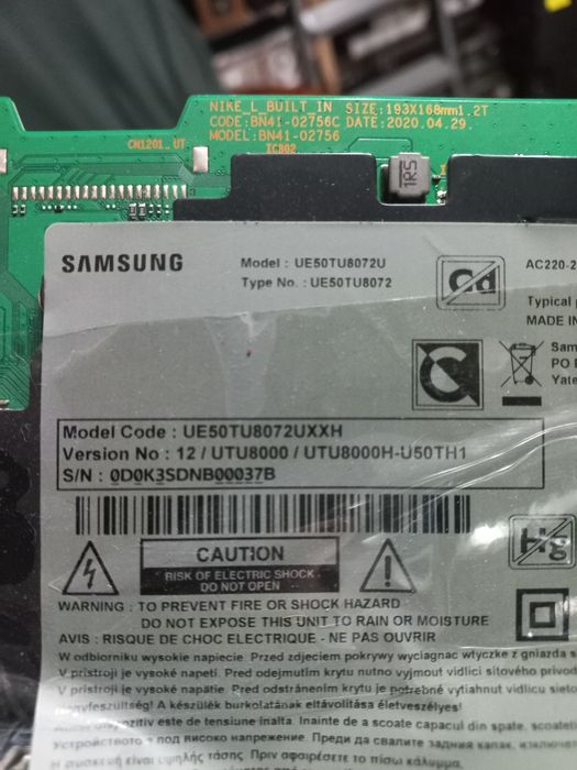 Placa sursa Samsung UE50TU8072UXXH