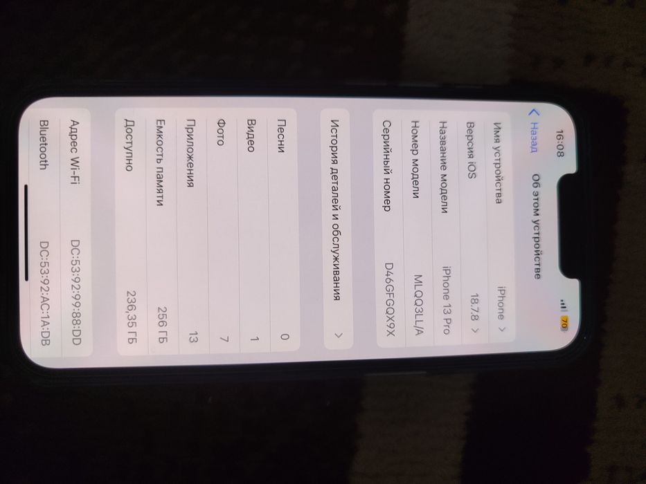 Zapchaska iPhone 13 pro sotiladi