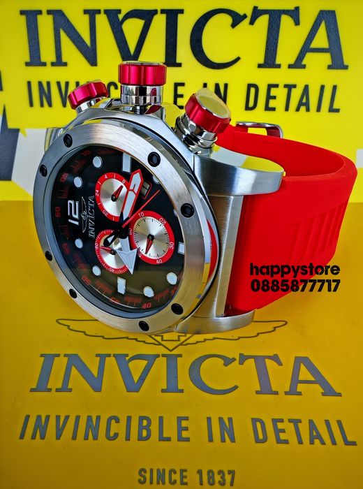 INVICTA Sea Hunter Red 54 mm, Инвикта нов ръчен часовник