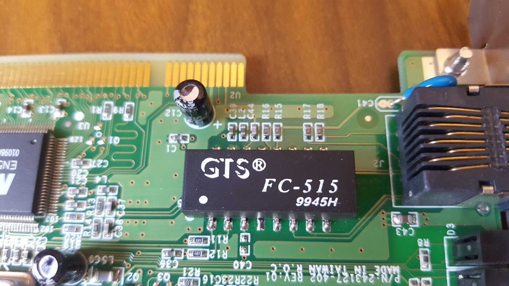 Network Adapter Card GTS FC515 9945H, ISA LAN