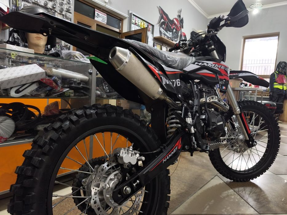Мотоцикл Hammer Enduro Wolf 76 с цепным 175 двигателем