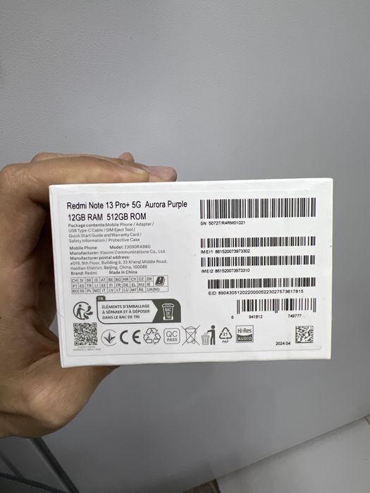 Redmi Note 13 Pro + 5g, 512/12gb (p25)