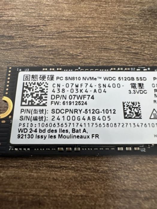 Western digital sn 810 512gb