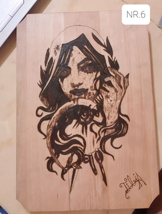 Tablouri pyrogravate