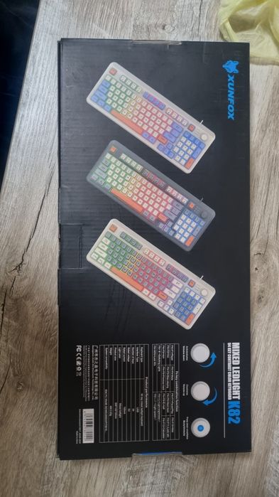 XUNFOX K82 Mixed LED Gaming Keyboard