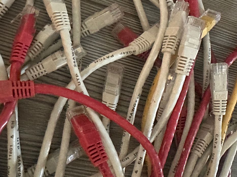 45 x patch cord cablu UTP retea RJ45 cat5 cat6 1 metru 1,5metri 100cm