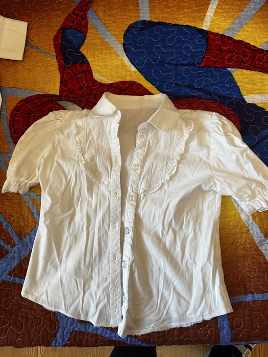 Белые рубашки для девочек