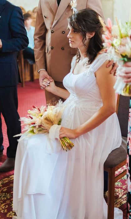 Rochie de mireasă Mirandi, lejeră, stil boem