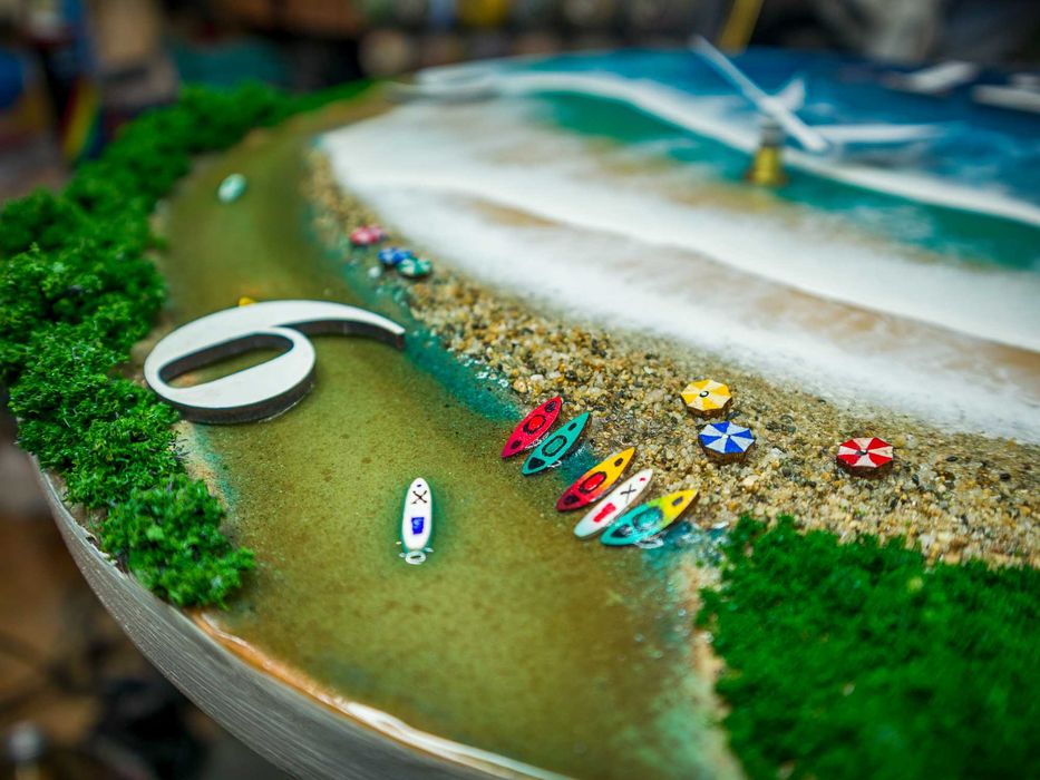 Стенен часовник от епоксидна смола!