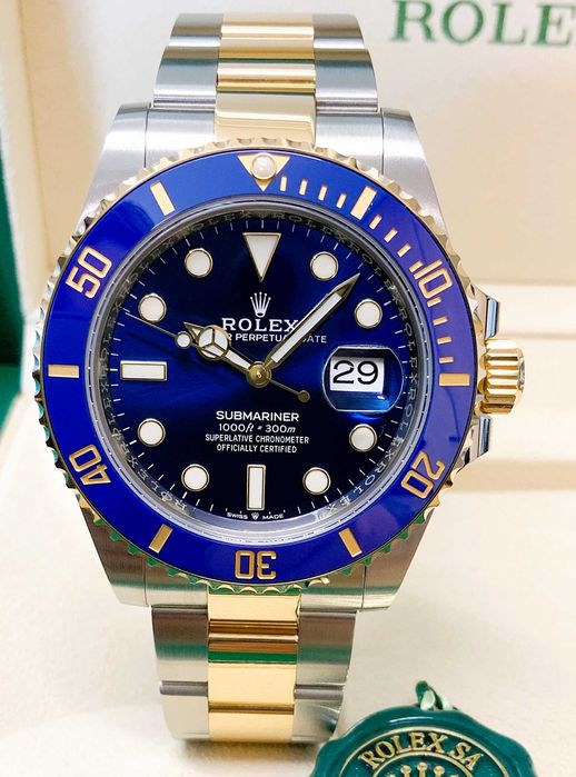 Automatic Rolex Submariner-Gold Blue-41 MM Luxury