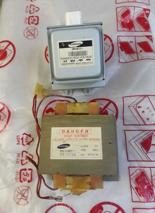 Трансформатор,магнетрон и прочее на микроволновку.Установка.Гарантия.