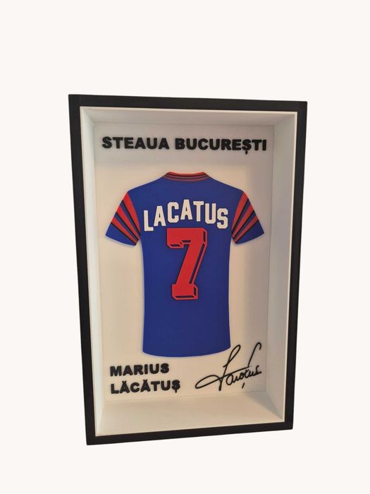 Ramă Tablou Marius Lăcătuș — Printat 3D | Decor Fotbal